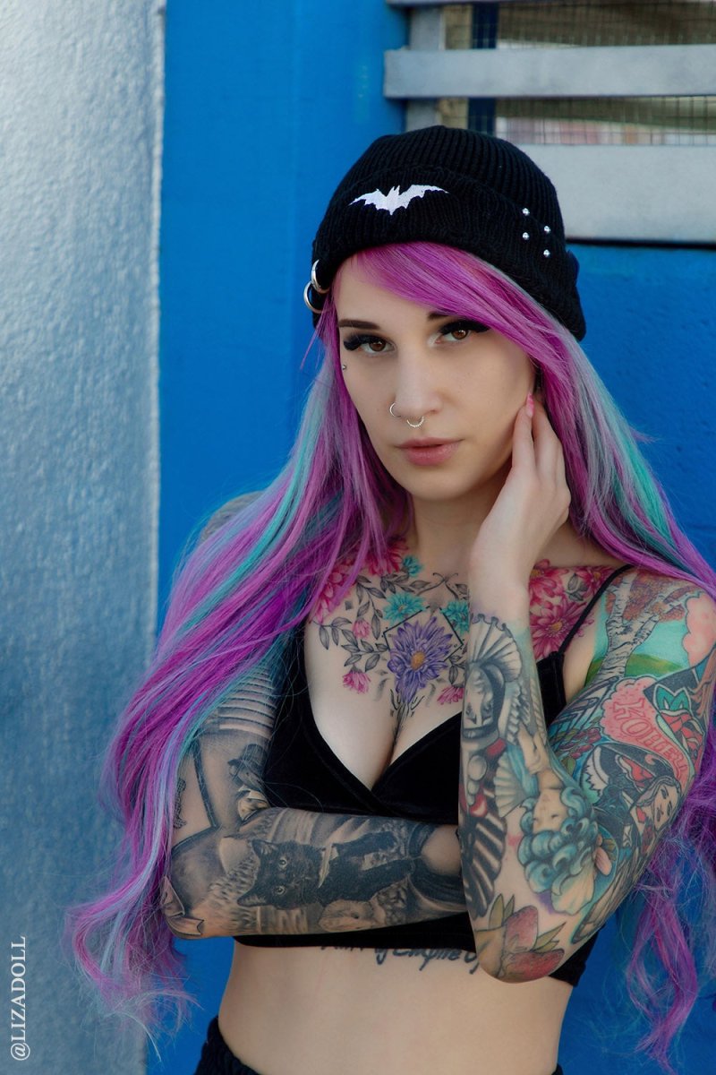 画像4: Distressed Pierced Beanie / White Bat / ビーニー【VampireFreaks】 (4)