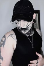 画像3: Vampire Bat Pierced Baseball Cap / Black / キャップ【VampireFreaks】 (3)