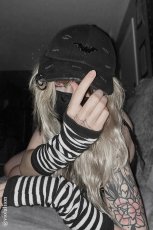 画像4: Vampire Bat Pierced Baseball Cap / Black / キャップ【VampireFreaks】 (4)