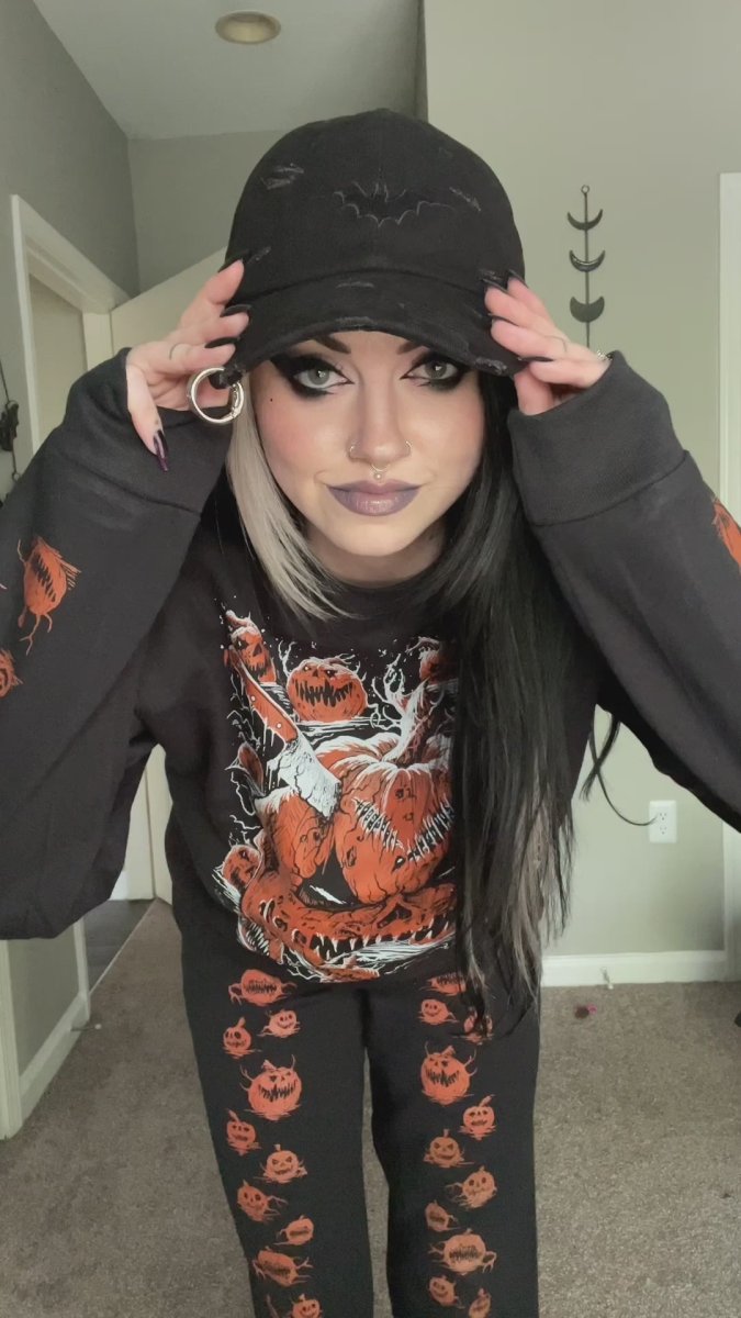 画像25: Vampire Bat Pierced Baseball Cap / Black / キャップ【VampireFreaks】 (25)