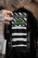 画像2: Creepy Crew Socks / Bone x Black Stripes / ソックス【VampireFreaks】 (2)
