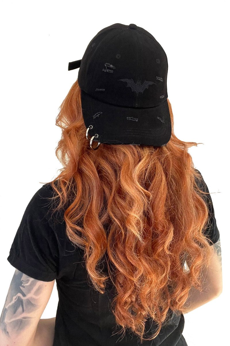 画像21: Vampire Bat Pierced Baseball Cap / Black / キャップ【VampireFreaks】 (21)