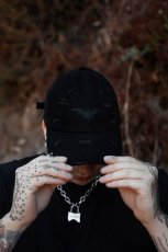 画像12: Vampire Bat Pierced Baseball Cap / Black / キャップ【VampireFreaks】 (12)