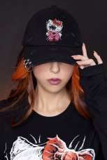 画像1: Hell Kitty Pierced Baseball Cap / キャップ【VampireFreaks】 (1)