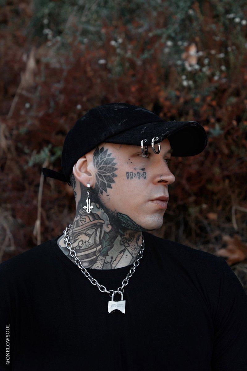 画像13: Vampire Bat Pierced Baseball Cap / Black / キャップ【VampireFreaks】 (13)