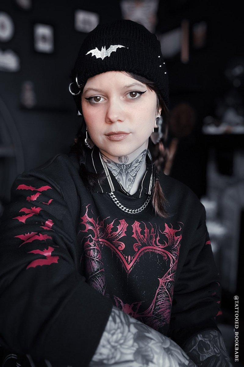 画像16: Distressed Pierced Beanie / White Bat / ビーニー【VampireFreaks】 (16)