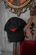 画像2: Vampire Bat Pierced Baseball Cap / Red / キャップ【VampireFreaks】 (2)