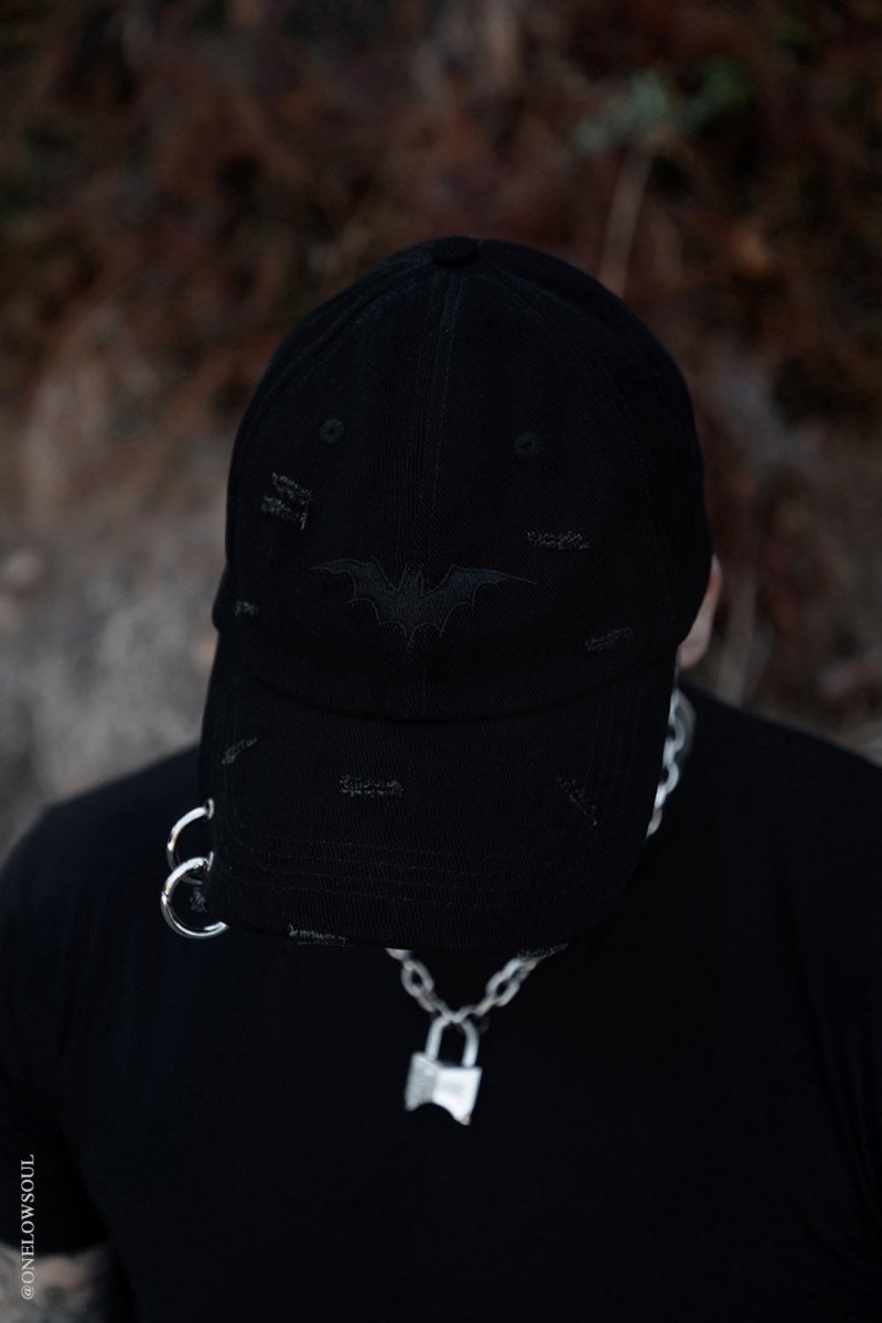 画像11: Vampire Bat Pierced Baseball Cap / Black / キャップ【VampireFreaks】 (11)