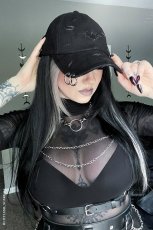 画像20: Vampire Bat Pierced Baseball Cap / Black / キャップ【VampireFreaks】 (20)