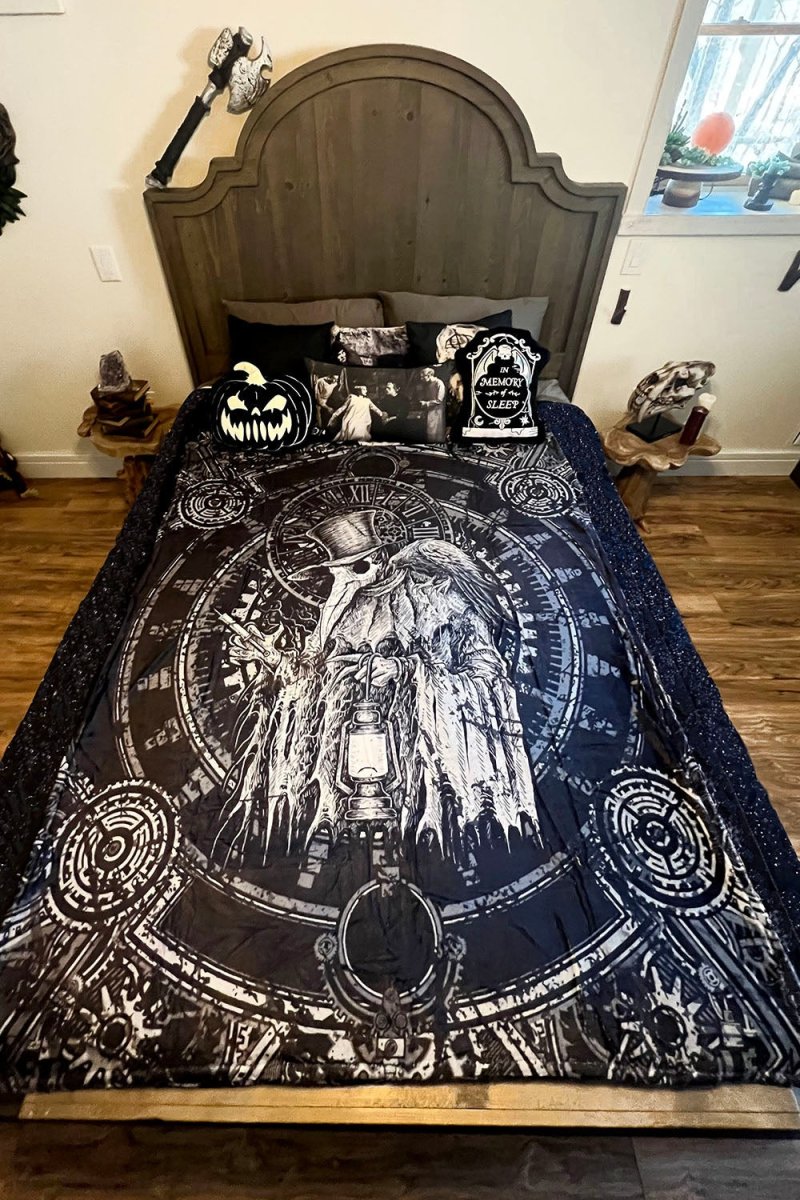 画像1: Plague Doctor Throw Blanket / ブランケット【VampireFreaks】 (1)