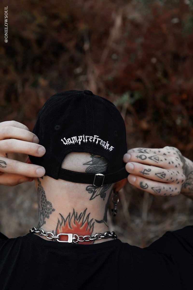 画像6: Grim Reaper Pierced Baseball Cap / キャップ【VampireFreaks】 (6)