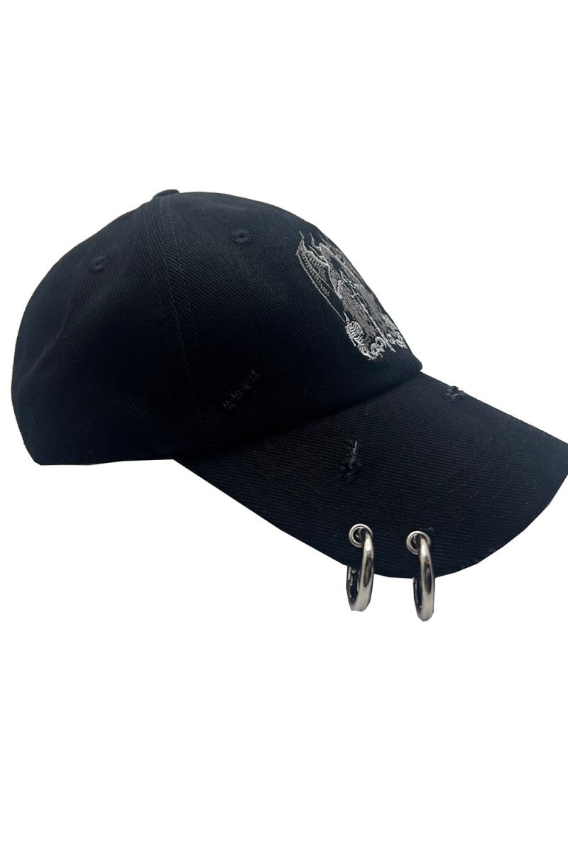 画像3: Grim Reaper Pierced Baseball Cap / キャップ【VampireFreaks】 (3)