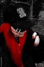 画像4: Grim Reaper Pierced Baseball Cap / キャップ【VampireFreaks】 (4)