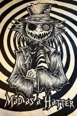 画像2: Mad as a Hatter Throw Blanket / ブランケット【VampireFreaks】 (2)