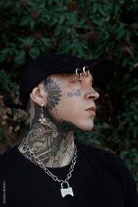 画像5: Grim Reaper Pierced Baseball Cap / キャップ【VampireFreaks】 (5)