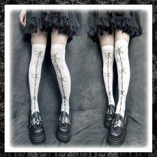 画像3: WIRE KNEE HIGH TIGHTS / ニーハイタイツ (3)
