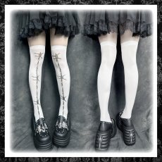 画像2: WIRE KNEE HIGH TIGHTS / ニーハイタイツ (2)