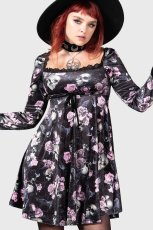 画像1: 🔥SALE🔥Imperia Long Sleeve Dress / BLACK x PINK / ワンピース【KILL STAR】 (1)