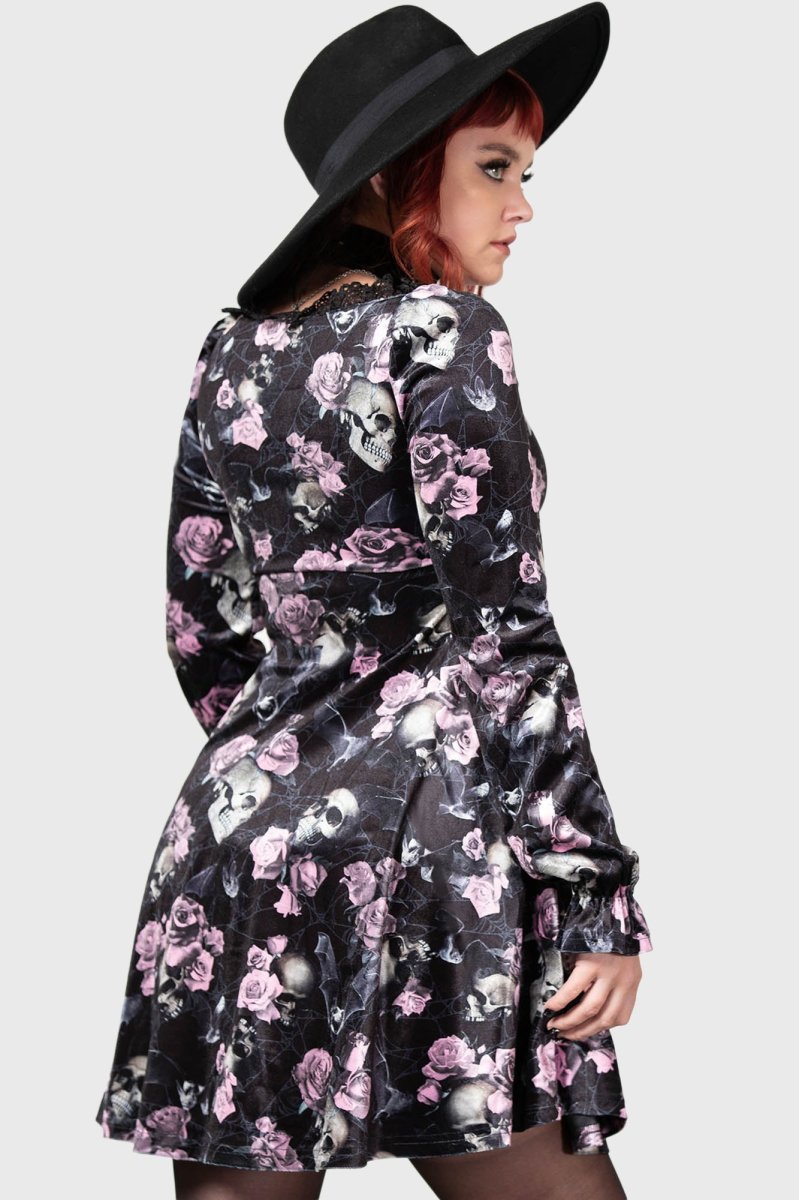 画像5: 🔥SALE🔥Imperia Long Sleeve Dress / BLACK x PINK / ワンピース【KILL STAR】 (5)