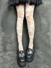 画像4: White Ripped Tights / タイツ (4)