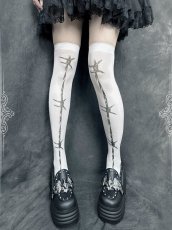 画像5: WIRE KNEE HIGH TIGHTS / ニーハイタイツ (5)