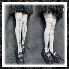 画像4: WIRE KNEE HIGH TIGHTS / ニーハイタイツ (4)