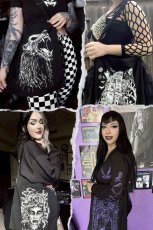 画像4: Shoulder Sling Zipper Tote Bag / Alice In Murderland / トートバッグ【VampireFreaks】 (4)