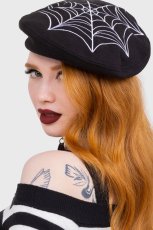 画像1: Black Widow Beret Hat / ベレー帽【KILL STAR】 (1)