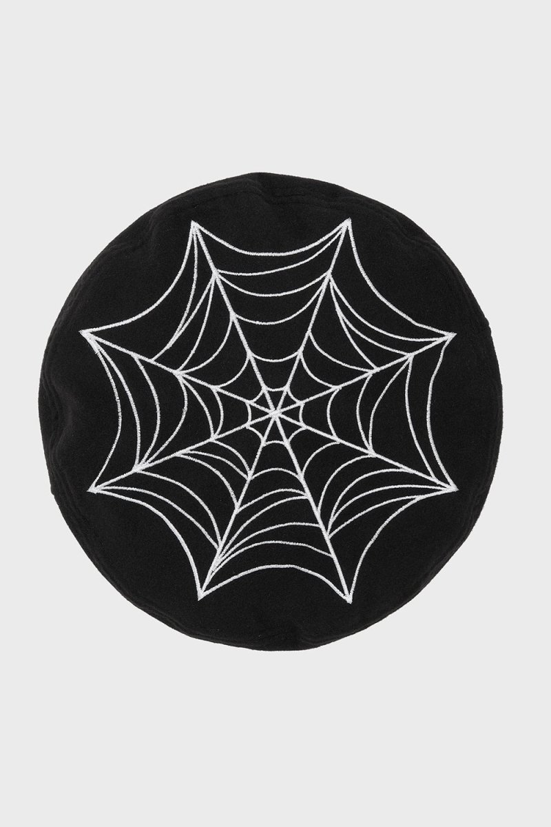 画像4: Black Widow Beret Hat / ベレー帽【KILL STAR】 (4)