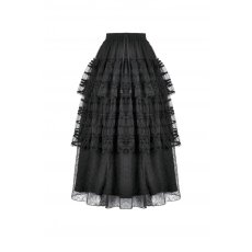 画像2: Polka Dot Tiered Lace Skirt / スカート【DARK IN LOVE】 (2)