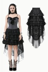 画像1: Lolita Layered Lace Fishtail Skirt / スカート【DARK IN LOVE】 (1)