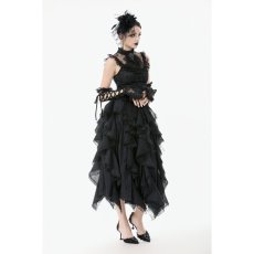 画像8: Chic Layered Fluffy Chiffon & Lace Skirt / スカート【DARK IN LOVE】 (8)