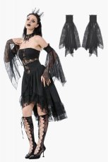 画像1: Webbed Shadows Lace Arm Sleeves / アームスリーブ【DARK IN LOVE】 (1)
