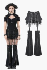 画像1: Punk Convertible Shorts / レッグカバー付きショートパンツ【DARK IN LOVE】 (1)