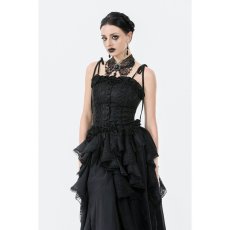 画像4: Gothic Butterfly Lace Choker with Black Beads / ネックレス【DARK IN LOVE】 (4)