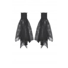 画像2: Webbed Shadows Lace Arm Sleeves / アームスリーブ【DARK IN LOVE】 (2)