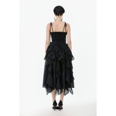 画像9: Elegant Floral Jacquard Bustier with Lace & Rose Detail / コルセットトップス【DARK IN LOVE】 (9)