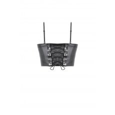 画像3: Punk Belted Corset Top with Grommet Lace-Up and Metal Detail / ビスチェ・トップス【DARK IN LOVE】 (3)