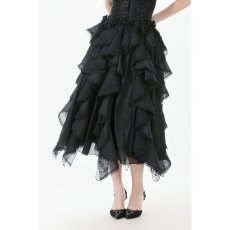 画像7: Chic Layered Fluffy Chiffon & Lace Skirt / スカート【DARK IN LOVE】 (7)