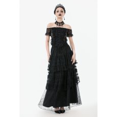 画像4: Polka Dot Tiered Lace Skirt / スカート【DARK IN LOVE】 (4)