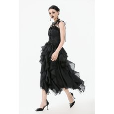 画像6: Chic Layered Fluffy Chiffon & Lace Skirt / スカート【DARK IN LOVE】 (6)