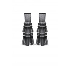 画像2: Chic Multi-Layered Mesh Knee-High Socks / レッグカバー【DARK IN LOVE】 (2)