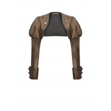 画像2: Steampunk Vintage Metal Detail Shoulder Cape / ジャケット【DARK IN LOVE】 (2)