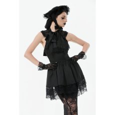 画像5: Gothic Playful Sun Hat with Pleated Rose Trim / ボンネット【DARK IN LOVE】 (5)