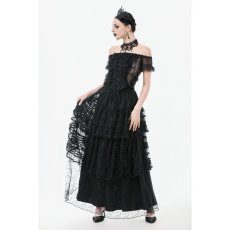 画像5: Polka Dot Tiered Lace Skirt / スカート【DARK IN LOVE】 (5)