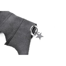 画像7: Punk Batwing Leather Choker with O-Ring / 付け襟【DARK IN LOVE】 (7)