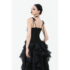 画像5: Elegant Floral Jacquard Bustier with Lace & Rose Detail / コルセットトップス【DARK IN LOVE】 (5)
