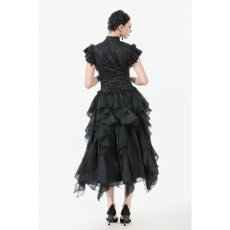 画像12: Chic Layered Fluffy Chiffon & Lace Skirt / スカート【DARK IN LOVE】 (12)
