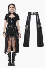 画像1: Rebel Gear Punk Chain Skirt / スカート【DARK IN LOVE】 (1)