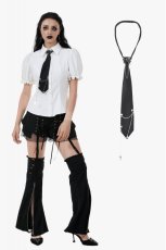 画像1: Punk Grommet Chain-Link Neck Tie / ネックレス【DARK IN LOVE】 (1)